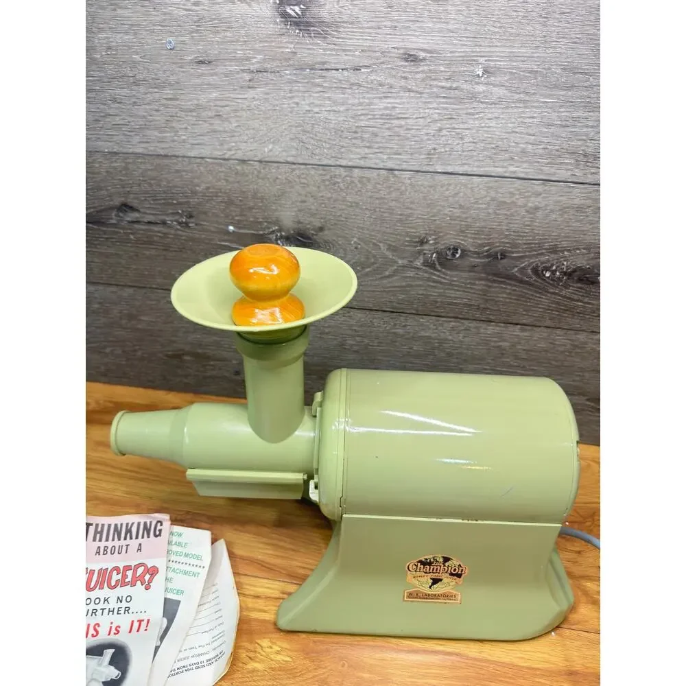 VTG Champion Juicer 1/3 HP Heavy Duty Motor Model G5-NG-853S ~tested Working